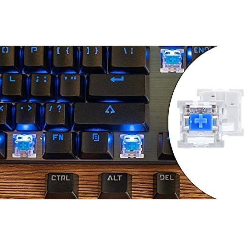 Блакитні механічні перемикачі для клавіатури (5 шт.): Clicky Blue Switches