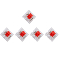 Червоні механічні перемикачі (5 шт.): Лінійні та тихі Red Switches