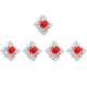 Червоні механічні перемикачі (5 шт.): Лінійні та тихі Red Switches