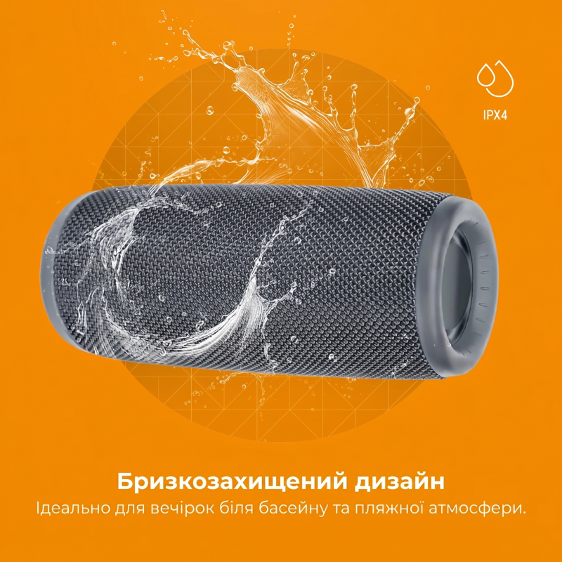 Портативна Bluetooth-колонка Denver BTV-150 Black (1200 mAh, IPX4, USB, MicroSD) (Чорний)