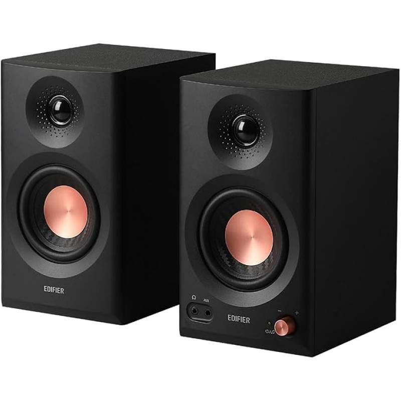 Колонки Edifier MR3 Studio Compacts 2.0: 2 x 18 Вт, Bluetooth 5.4 та Аудіо Високої Чіткості. (Чорний)