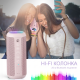 Портативна Bluetooth-колонка Ortizan X10 Black (IPX7, до 30 год, RGB, AUX, TF). Рожевий