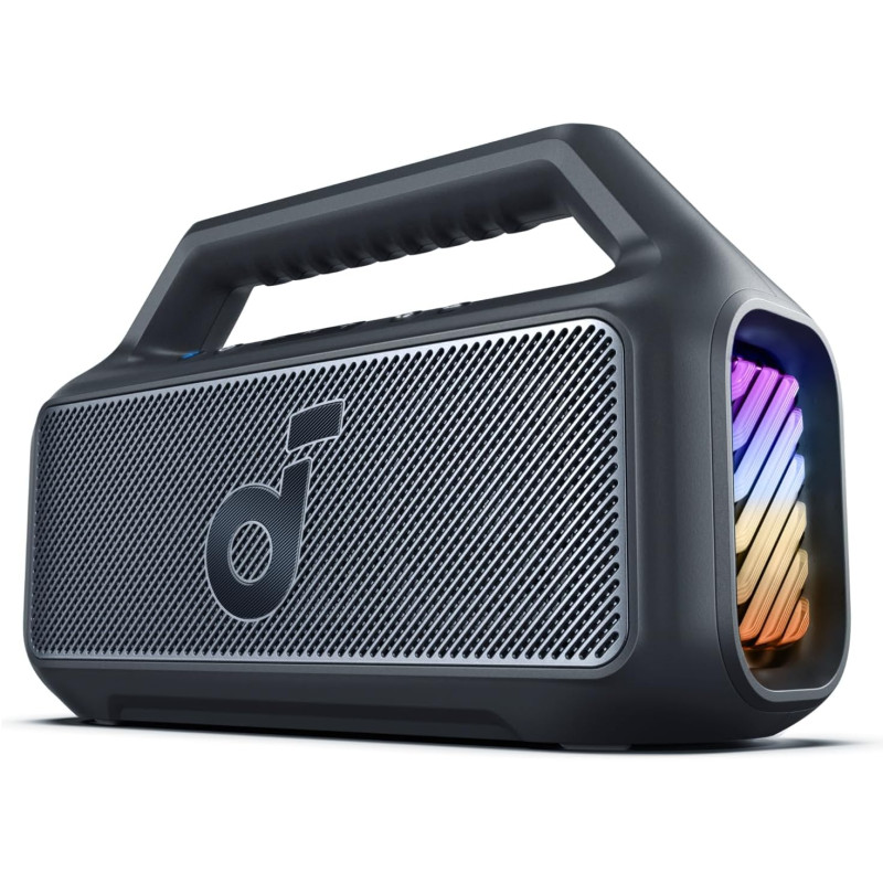 Портативна Bluetooth-колонка Soundcore Boom 2 Black (80W, IPX7, Сабвуфер). Чорна