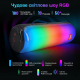 Портативна Bluetooth-колонка BT53 Black з LED-підсвіткою (3600 mAh, FM, USB, AUX). Чорний