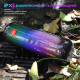 Портативна Bluetooth-колонка BT53 Black з LED-підсвіткою (3600 mAh, FM, USB, AUX). Чорний