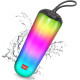 Портативна Bluetooth-колонка BT53 Black з LED-підсвіткою (3600 mAh, FM, USB, AUX). Чорний