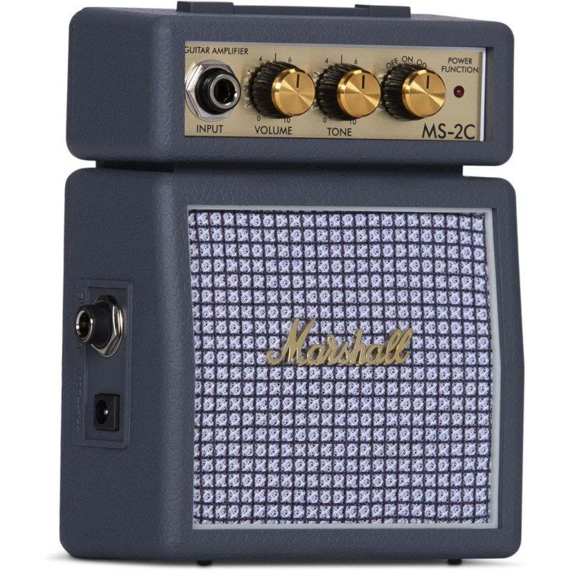Міні Гітарний Комбопідсилювач Marshall Mini Stack MS-2С: Портативний Комбік. (Сірий)