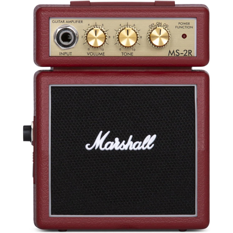 Міні Гітарний Комбопідсилювач Marshall Mini Stack MS-2R: Портативний Комбік. (Червоний)