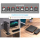Зовнішній CD/DVD привід Origbelie: USB 3.0, Type-C та картридер TF/SD. (Чорний)