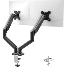 Подвійне Кріплення Grifema з Газовою Пружиною: Для 2 Моніторів 13''-32''. (Чорний)
