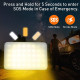 Кемпінгова лампа Eventek 1200 Lm: Потужність 74 Wh, Акумулятор 20000 мАг, Power Bank (Сірий)