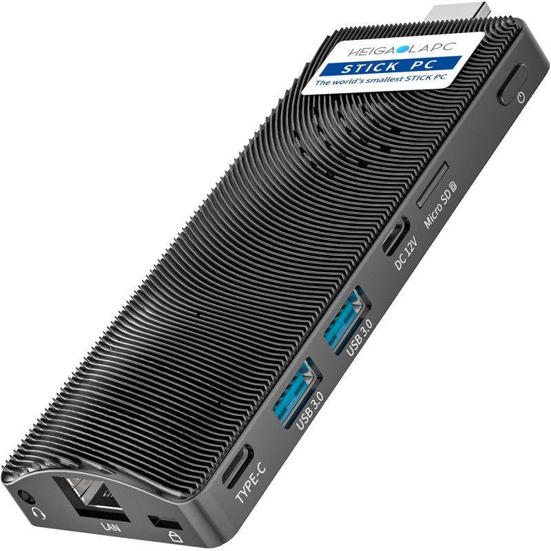 Міні-ПК (Неттоп) HEIGAOLAPC Mini PC Stick 8GB RAM / 128GB ROM (2022) на Windows 10 Pro