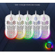 Ігрова миша DIERYA Ultra-Light 75g : Ергономічна, RGB, 12800 DPI, 6 програмованих кнопок. (Білий)