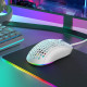 Ігрова миша DIERYA Ultra-Light 75g : Ергономічна, RGB, 12800 DPI, 6 програмованих кнопок. (Білий)