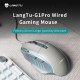 LANGTU G1Pro: Дротова ігрова миша з програмованими кнопками, Матове освітлення. (Білий)