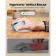 Ергономічна Вертикальна Миша ProtoArc EM11 NL: Бездротова, 3 Пристрої, DPI. (Білий)