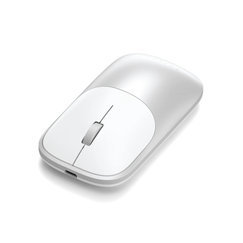 Бездротова алюмінієва миша Satechi EX: Bluetooth 5.0 + 2.4 ГГц. (Сріблястий)