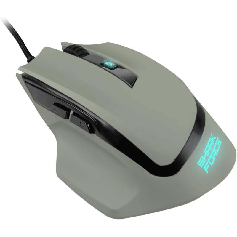 Дротова Ігрова Миша Sharkoon SHARK Force II: 4200 DPI, Ергономічний Дизайн, RGB. (Сірий)