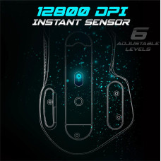 Spirit Of Gamer: Дротова ігрова миша 12800 DPI, 8 кнопок (Rapid Fire), RGB. (Білий)