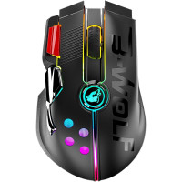 Бездротова Ігрова Миша URCHOICELTD X6 Pro (Чорна): 12000 DPI, Сенсор PixArt 3325, Джойстик. (Чорний)