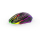 Перезаряджувана Бездротова Безшумна Ігрова Миша VersionTech X36: RGB, USB 2.4G/Bluetooth, 3-Рівневий DPI. (Чорний)
