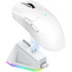 Ігрова Миша Ziyou Lang X2: 22000 DPI, PixArt 3311, Магнітна Зарядна Станція, 3 Режими Підключення. (Білий)