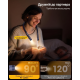 Світлодіодна лампа на шию Glocusent (1600 mAh, 3 кольори, 5 рівнів яскравості). Темно-Синя