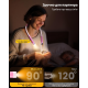 Світлодіодна лампа на шию Glocusent (1600 mAh, 3 кольори, 5 рівнів яскравості). Рожева
