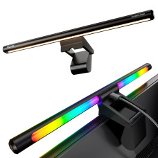 Моніторна Лампа Quntis Monitor Light Bar IM RGB Eye-Care: Подвійне Освітлення, 40 см. (Чорний)