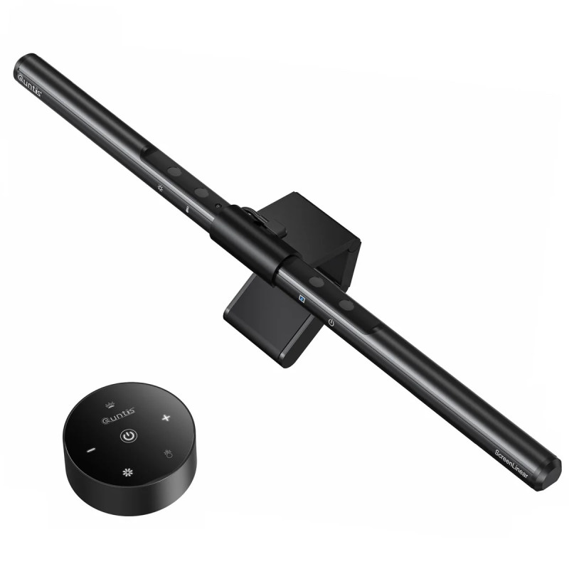 Світлодіодна Лампа Quntis Monitor Light Bar для Монітора 41 см: 5W, Бездротовий Пульт ДК та сенсорне на лампі, CRI 95, Захист Очей. (Сірий)
