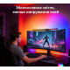 Вигнута лампа для монітора Quntis 45 см RGB: Беграунд-підсвітка, пульт ДК та автозатемнення. Чорна