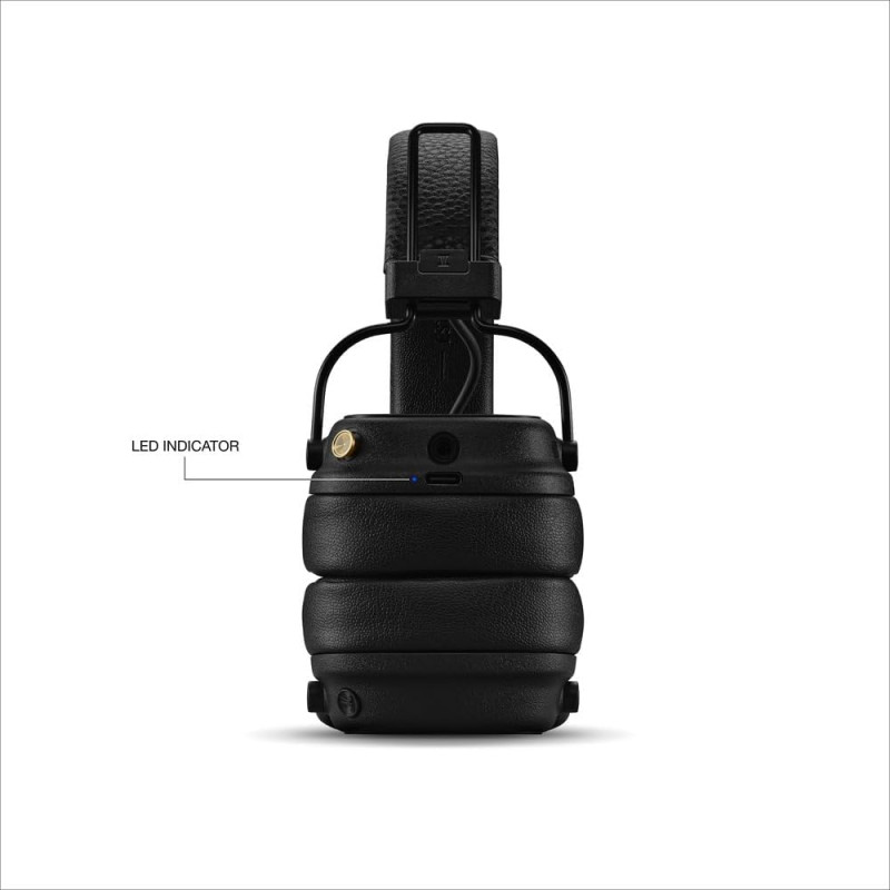 Бездротові Bluetooth Навушники Marshall Major V: До 100 Годин Легендарного Звуку. (Чорний)