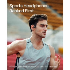 Спортивні Навушники Shokz OpenRun Pro 2 (Кісткова Провідність): 9-е Покоління Звуку та IP67. (Чорний)