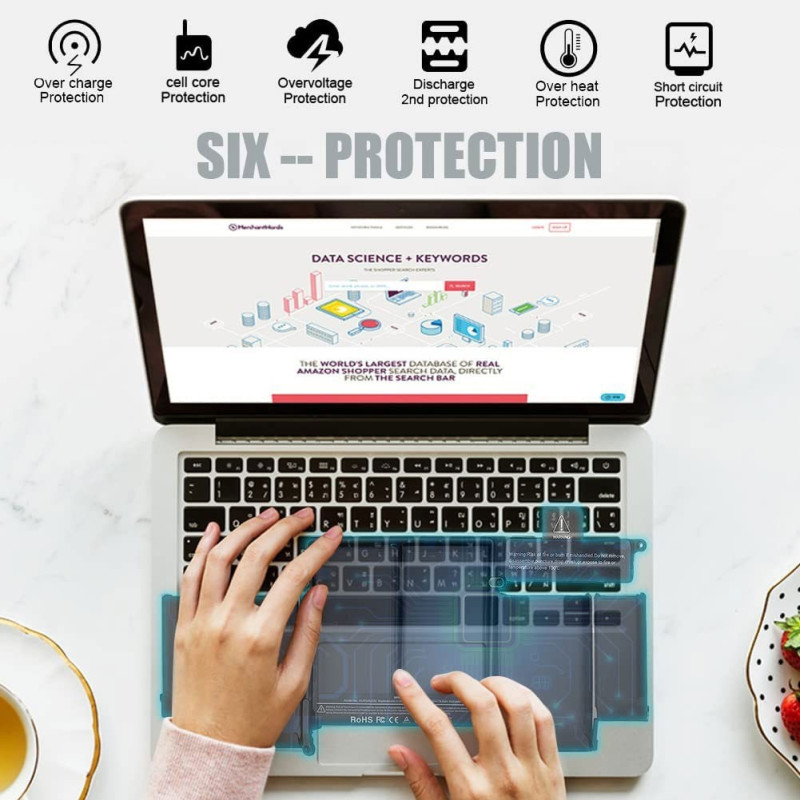 Акумулятор SNSYIY A1493 (7000 мА·год) для MacBook Pro Retina 13" (A1502, A1582). (Чорний)