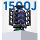 Вертикальний Подовжувач KOOSLA 18-в-1: 12 Розеток, 6 USB (QC/PD 3.0, 40 Вт), Незалежні Перемикачі, Кабель 2М. (Чорний)