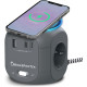 Мережевий Куб HOMEPROTEK Cube: 3 Розетки + 3x USB (C+A) + QI Зарядка. Захист від перевантажень. Кабель 2 м. (Сірий)
