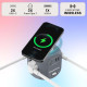 Мережевий Куб HOMEPROTEK Cube: 3 Розетки + 3x USB (C+A) + QI Зарядка. Захист від перевантажень. Кабель 2 м. (Сірий)
