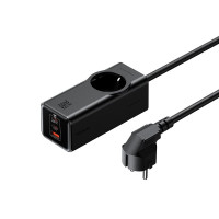 Подовжувач із Захистом від Перенапруги Mcdodo 4 в 1: 70W GaN, 2200 Вт, кабель 1,5 М. (Чорно-сірий)