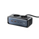 Мережевий Фільтр Mcdodo 6-в-1 70W GaN: 2 Розетки + 4 USB (PD 70 Вт) для Ноутбуків. 2500 Вт, Кабель 1,5 м.  (Чорно-сірий)