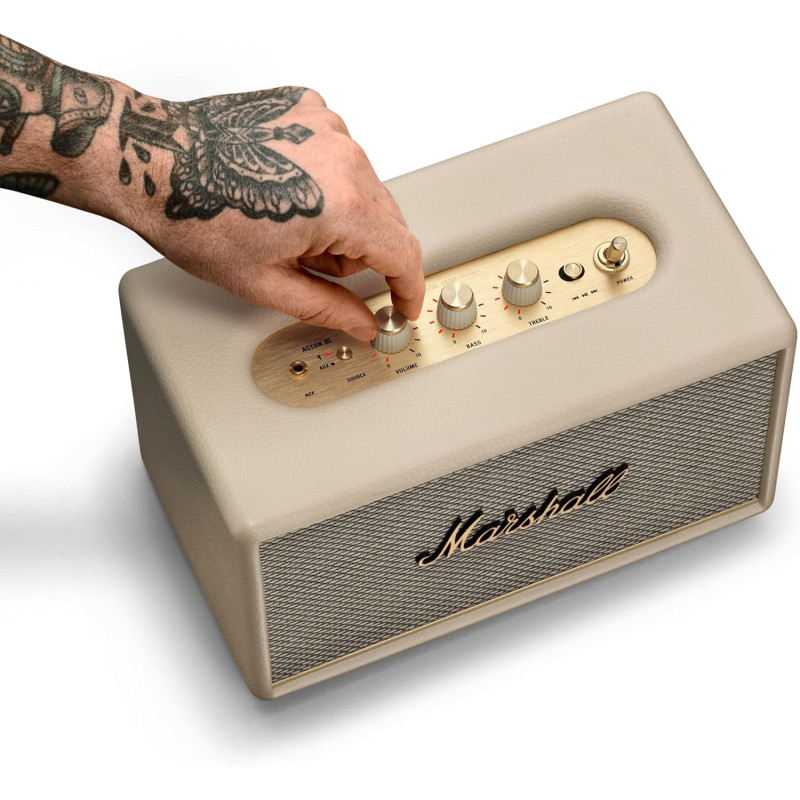 Бездротова Колонка Marshall Acton III: Потужний Звук для Дому, Bluetooth. (Кремовий)