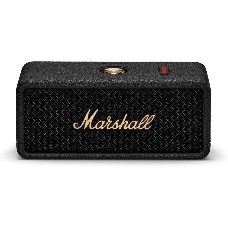 Портативна Bluetooth Колонка Marshall Emberton III: 32 Години, IP67, Чорна з Латунню. (Чорний)