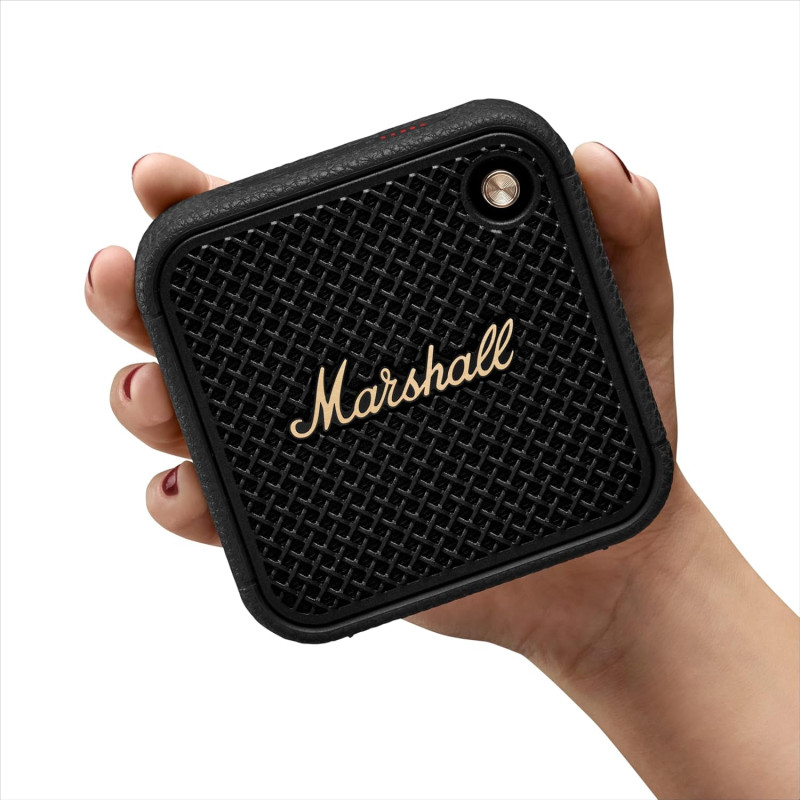 Бездротова Bluetooth Колонка Marshall Willen: 15 Годин, Водонепроникна. (Чорний)