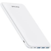 Повербанк Charmast 26800mAh (99Wh): Портативна зарядна станція, 4 виходи, дозволений у літаку. (Білий)