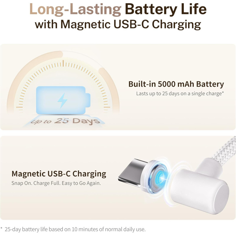 Мобільний Робот-Камера ENABOT EBO ROLA 2K: 2K Відео, Двостороннє Аудіо, ІЧ Нічне Бачення, Батарея 5000 мАг. (Білий)