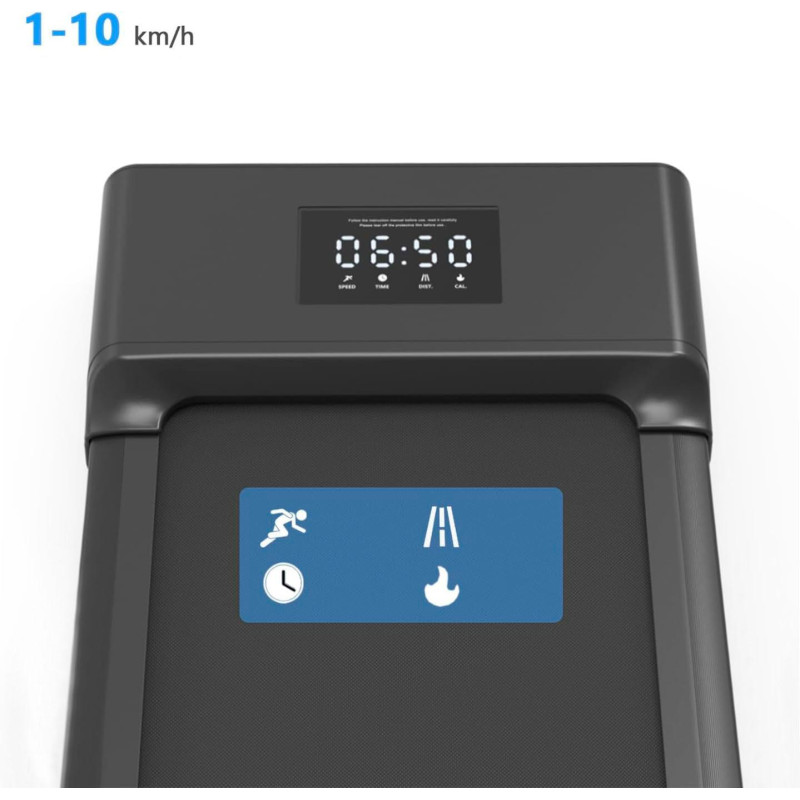 Компактна Бігова Доріжка HomeFitnessCode для Ходьби та Бігу (1-10 км/год). (Чорний)