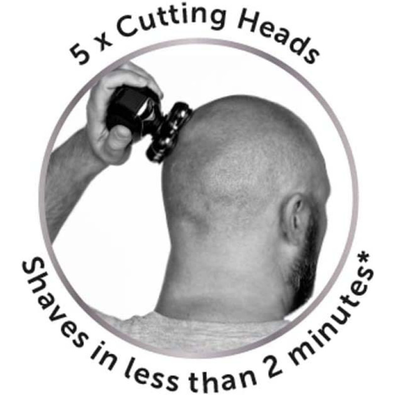 Бритва для голови та тіла Remington: 100% водонепроникна з крутними головками