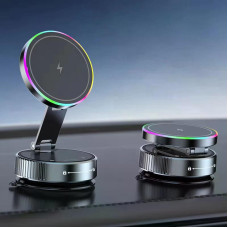 Магнітний Автомобільний Тримач ALAFLY з Швидким Заряджанням 15W (Чорний)