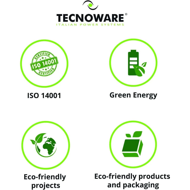 ДБЖ Tecnoware Mini UPS Era Plus DC 8800 mAh з PoE (5V/9V/12V). (Чорний)