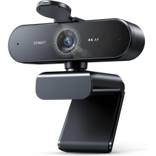 Веб-камера eMeet Nova 4K Ultra HD з двома мікрофонами та PDAF (Чорна)