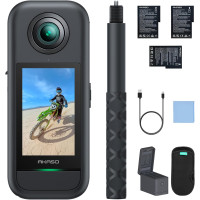 Akaso 360° Creator Set: Екшн-Камера 5.7K, Невидима Селфі-Палиця, AI-Відстеження (Сірий)